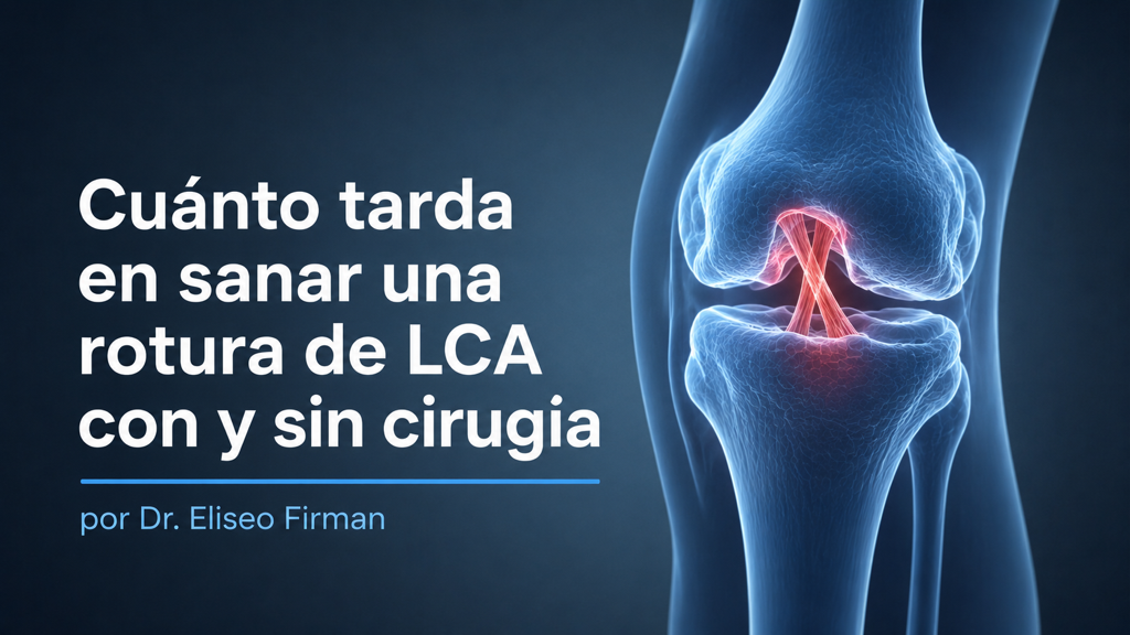 Cuánto tarda en sanar una rotura de LCA con y sin cirugía